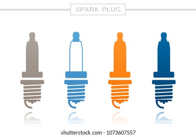 Banner with spark plug icons