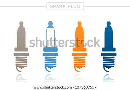 Banner with spark plug icons