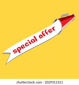 Banner  with special offer in stylish design