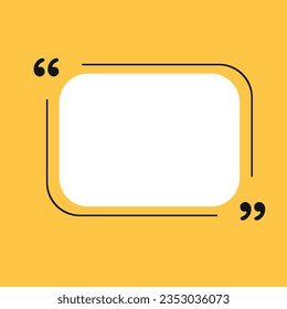 Banner, speech bubble, poster and sticker concept with sample text. vintage comic design, pop art style. white bubble message on bright yellow background