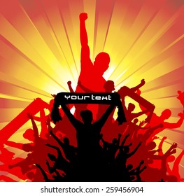 Banner for sporting event and concert 