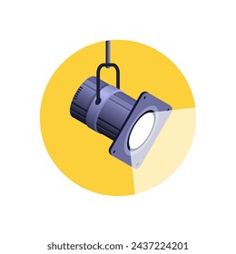 Banner spotlight background. Vector illustration