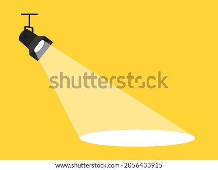 Banner spotlight background. Vector illustration
