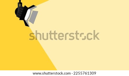 Banner spotlight background. Vector illustration