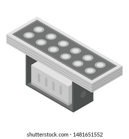 Banner spotlight icon. Isometric of banner spotlight vector icon for web design isolated on white background