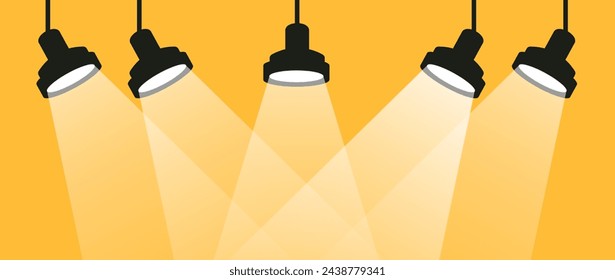 Banner De Fondo Amarillo. Ilustración vectorial