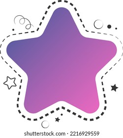 Banner star creative bright abstract for advertising message
