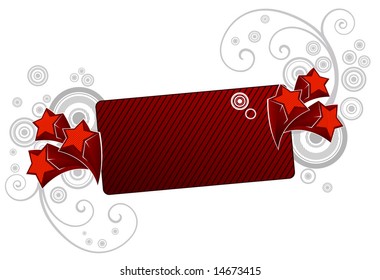 Banner and stars