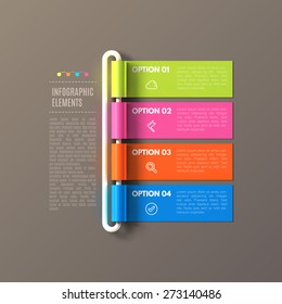 Banner steps business infographic template. Can be used for web design and workflow layout