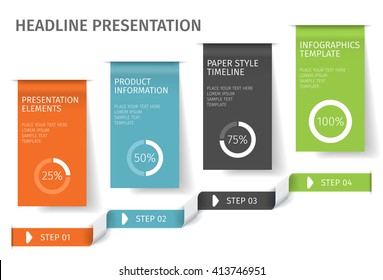 Banner steps business infographic template. Can be used for web design and workflow layout. Vector ilustration.