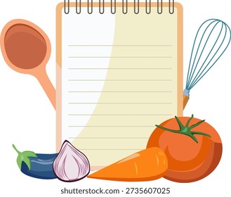 Banner, sticker, a note for the recipe