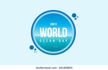 Banner Style For World Ocean Day