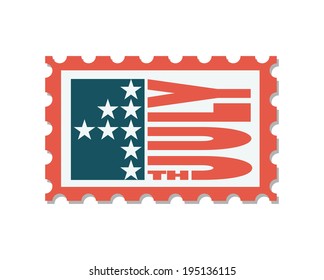 banner with a stylized American flag