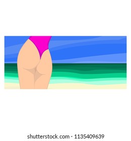 banner summer butt