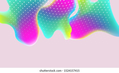 Banner summer ecology poster triangle Light music bright colorful shapes abstract background plastic prism