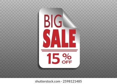 Banner Super Offer Big Sale 15% DISCOUNT