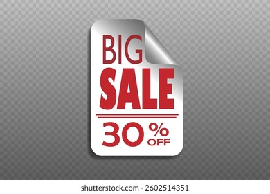 Banner Super Offer Big Sale 30% DISCOUNT