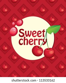 banner with a sweet cherry