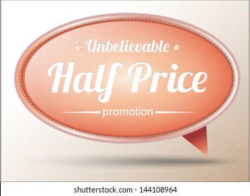 Banner tag for promotion. Can use for sale event.