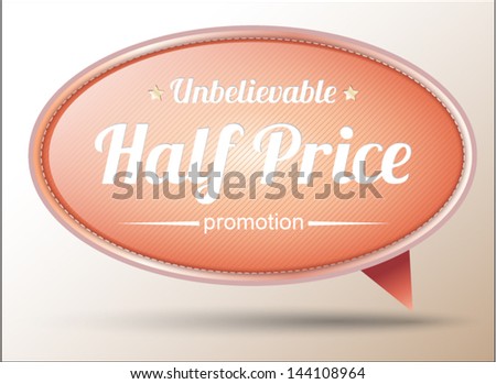 Banner tag for promotion. Can use for sale event.