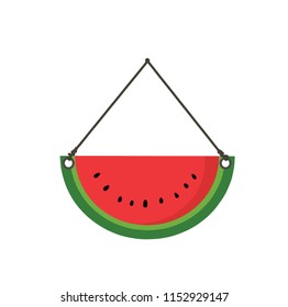 Banner tag watermelon vector