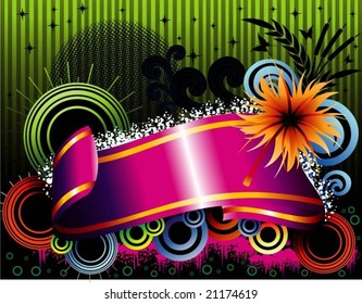 banner tape shine vector