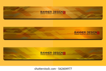 banner technology background, vector illustration