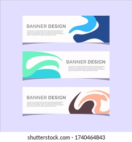 Banner Template With Abstract Background