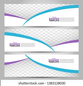 Banner template. Abstract background for design,  business, education, advertisement. Blue and purple color. Vector  illustration.