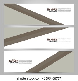 Banner template. Abstract background for design,  business, education, advertisement. Brown color. Vector  illustration.