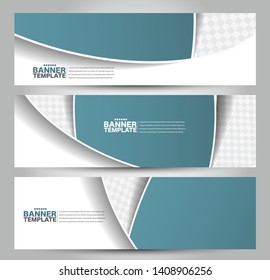 Banner template. Abstract background for design,  business, education, advertisement. Green color. Vector  illustration.