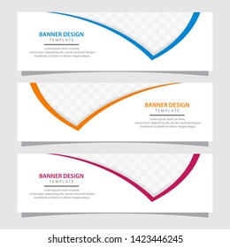 Banner template. Abstract background for design, web, business, advertisement, education. Modern template design.