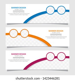 Banner template. Abstract background for design, web, business, advertisement, education. Modern template design.