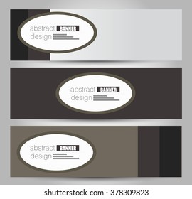 Banner template. Abstract background for design,  business, education, advertisement. Brown color. Vector  illustration.