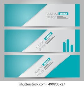 Banner template. Abstract background for design,  business, education, advertisement. Green color. Vector  illustration