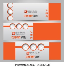 Banner template. Abstract background for design,  business, education, advertisement. Vector  illustration.