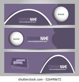 Banner template. Abstract background for design,  business, education, advertisement. Purple color. Vector  illustration.