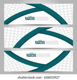 Banner template. Abstract background for design,  business, education, advertisement. Green color. Vector  illustration