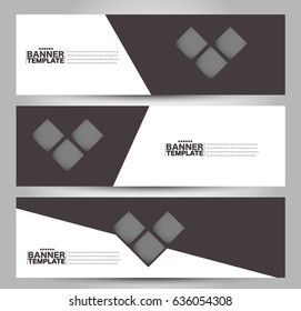 Banner template. Abstract background for design,  business, education, advertisement. Brown color. Vector  illustration