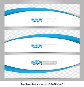 Banner template. Abstract background for design,  business, education, advertisement. Blue color. Vector  illustration