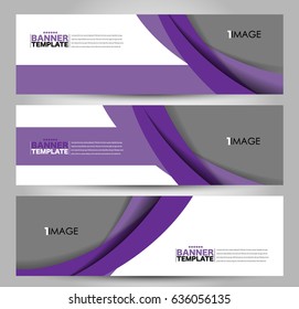 Banner template. Abstract background for design,  business, education, advertisement. Purple color. Vector  illustration
