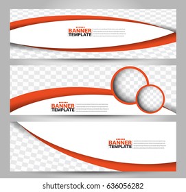 Banner template. Abstract background for design,  business, education, advertisement. Orange color. Vector  illustration