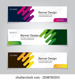 Banner Template Ad Promotion Web Vector Design Background