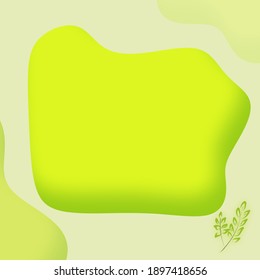 plantilla de banner o fondo con color verde y lima para medios sociales, tarjeta de invitación, etc.