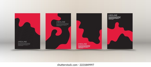 Plantilla o fondos de banner para portadas, presentaciones, publicidad, marketing y diseño creativo. El efecto de la propagación del líquido. Diseño de vectores.