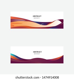
banner template with beautiful color decoration