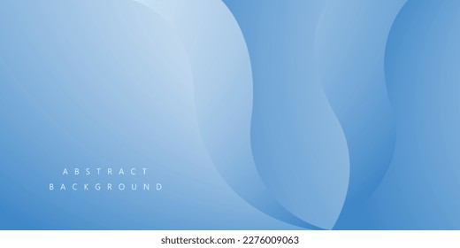 plantilla de banner con fondo de color de degradado de onda azul. ilustración vectorial
