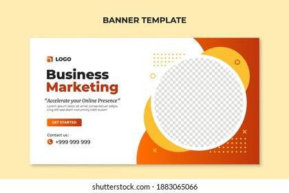 Banner template for business marketing