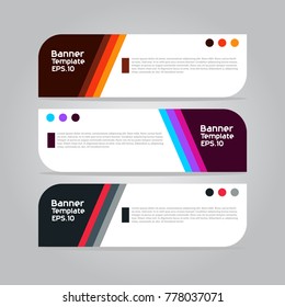Banner template for business presentation