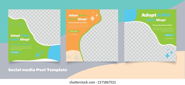Banner template concept for pet shop	